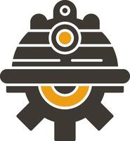 Engineer Glyph Two Colour Icon vector