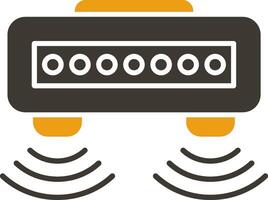 Motion Sensor Glyph Two Colour Icon vector