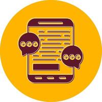 Mobile Chat Vector Icon