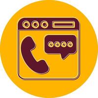 Phone Chat Vector Icon