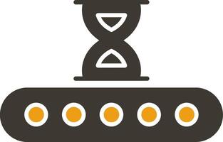 Waiting Glyph Two Colour Icon vector