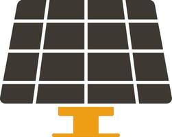 Solar Panel Glyph Two Colour Icon vector