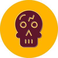 icono de vector de calavera