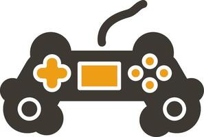 Game Controller Glyph Two Colour Icon vector