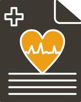 Health Glyph Two Colour Icon vector