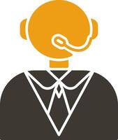 Administrator Glyph Two Colour Icon vector