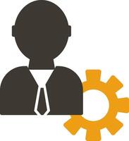 Administrator Glyph Two Colour Icon vector