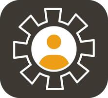 Setting Glyph Two Colour Icon vector