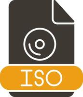 Iso Glyph Two Colour Icon vector