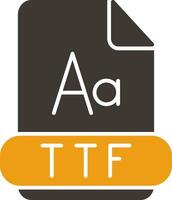 Ttf Glyph Two Colour Icon vector