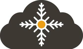 Weather Glyph Two Colour Icon vector