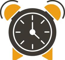 Alarm Glyph Two Colour Icon vector