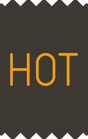 Hot Glyph Two Colour Icon vector