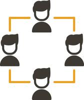 glyph two color icon vector