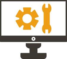 glyph two color Vector Icon