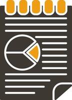 glyph two color Vector Icon