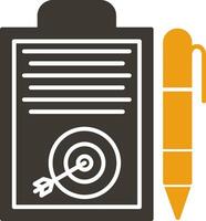 glyph two color icon vector