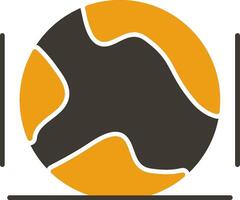 glyph two color icon vector