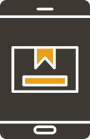glyph two color icon vector