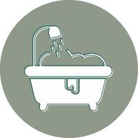 icono de vector de baño