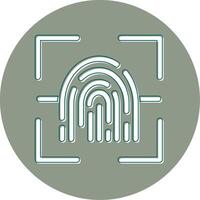 Fingerprint Scanner Vector Icon