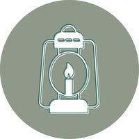 Oil Lamp Vector Icon