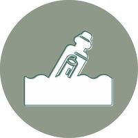 Message In A Bottle Vector Icon