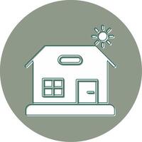 Beach House Vector Icon