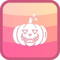 Pumpkin Glyph Squre Colored Icon vector