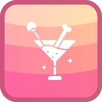 Drink Glyph Squre Colored Icon vector