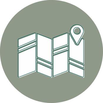 icono de vector de mapa