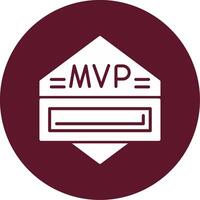 icono de vector de mvp