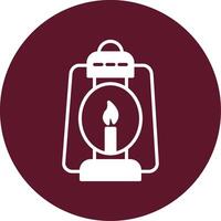 Oil Lamp Vector Icon