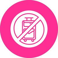 No Travelling Vector Icon