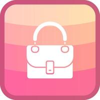 Purse Glyph Squre Colored Icon vector