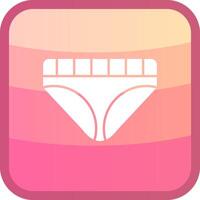 Underwear Glyph Squre Colored Icon vector