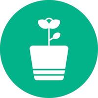 Flower Pot Vector Icon