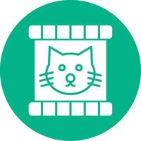 gato comida vector icono