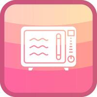 Oven Glyph Squre Colored Icon vector