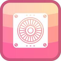 Extractor Glyph Squre Colored Icon vector