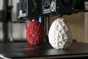 doble extrusora 3d impresora cuales terminado impresión dos bicolor huevo modelo, índice tecnología foto