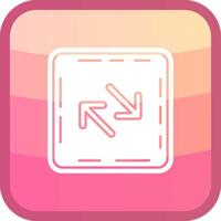 Swap Glyph Squre Colored Icon vector