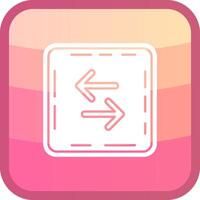 Swap Glyph Squre Colored Icon vector