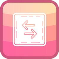 Swap Glyph Squre Colored Icon vector