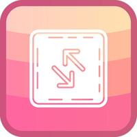 Swap Glyph Squre Colored Icon vector