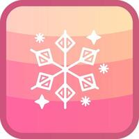 Winter Glyph Squre Colored Icon vector