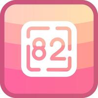 Eighty Two Glyph Squre Colored Icon vector