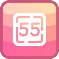 Fifty Five Glyph Squre Colored Icon vector