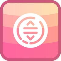 Drag Glyph Squre Colored Icon vector