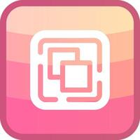 Drag and drop Glyph Squre Colored Icon vector